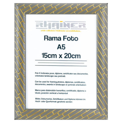 Rama foto Barrio gri+auriu A5 FP07114A5 - Green Print