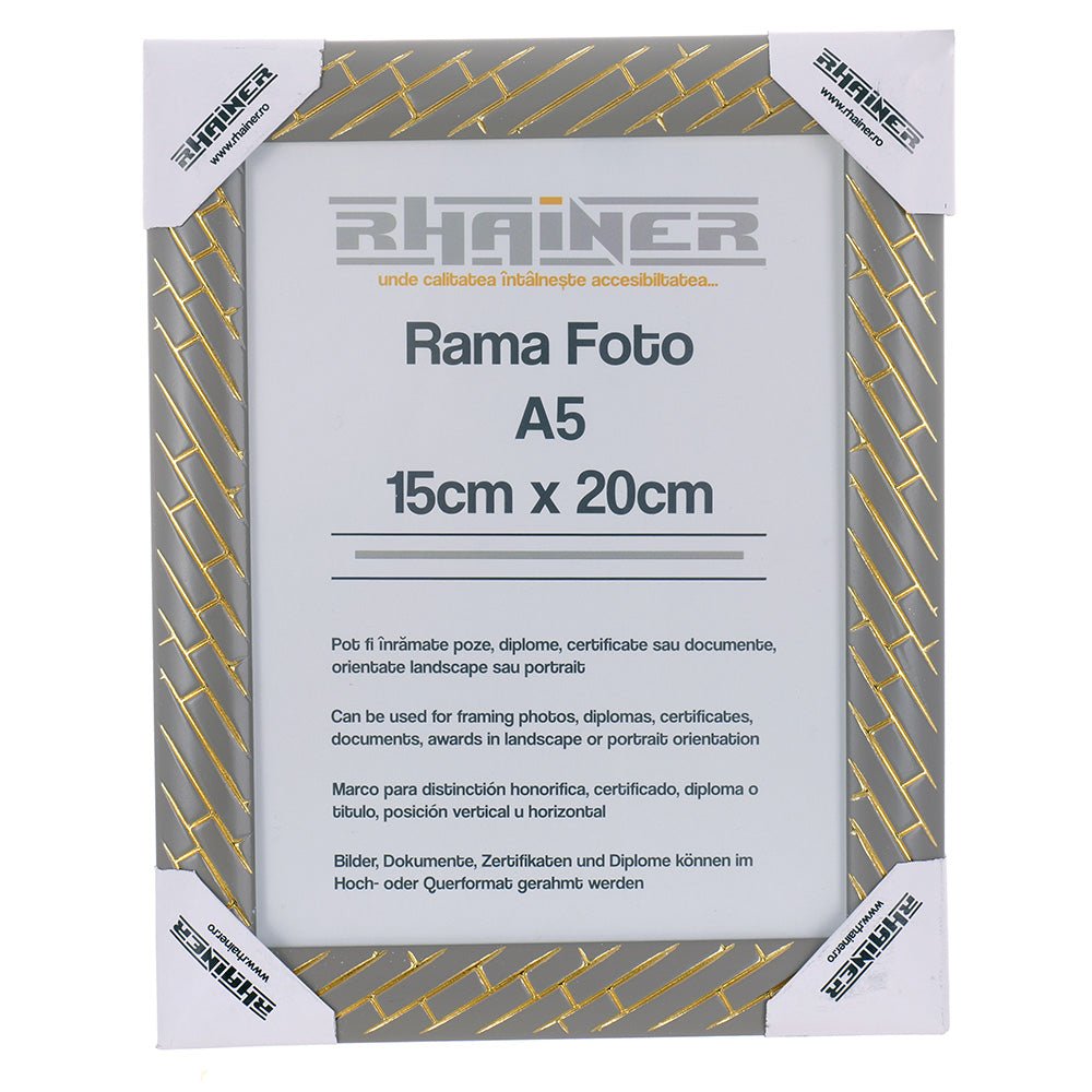 Rama foto Barrio gri+auriu A5 FP07114A5 - Green Print