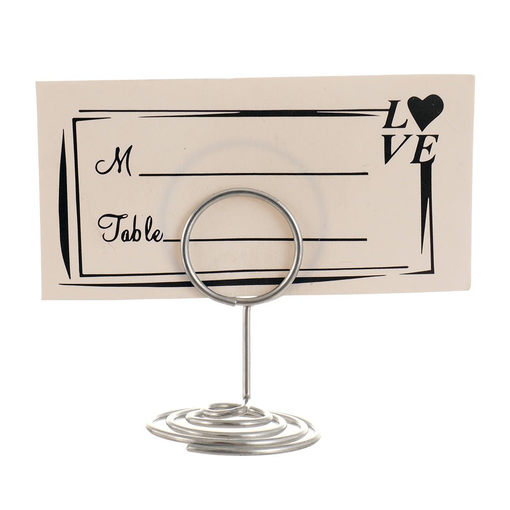 Suport metalic numere de masa si place card - ROTUND SM200101 - Green Print