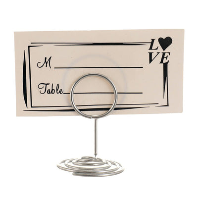 Suport metalic numere de masa si place card - ROTUND SM200101 - Green Print