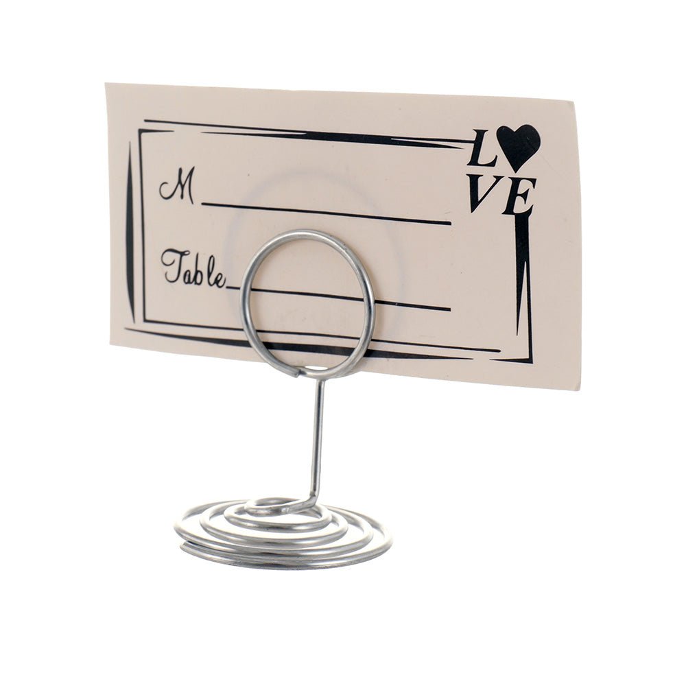 Suport metalic numere de masa si place card - ROTUND SM200101 - Green Print