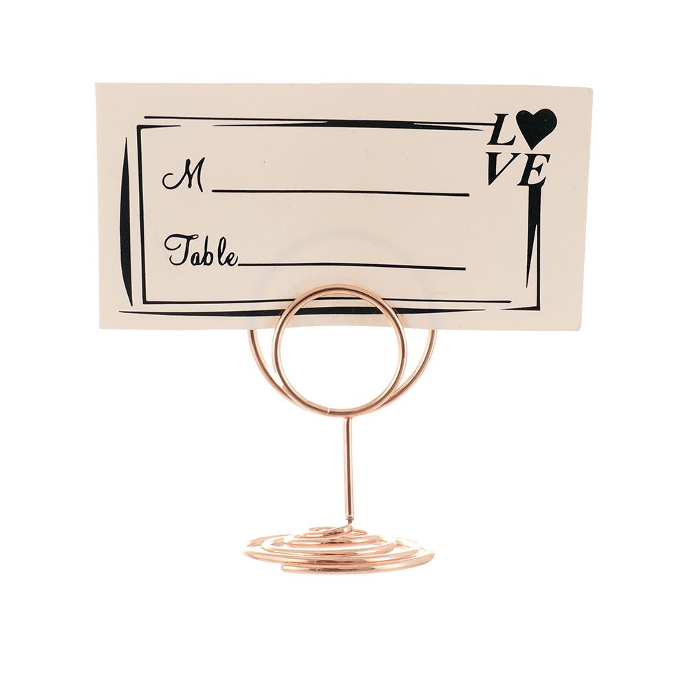 Suport metalic numere de masa si place card - ROTUND SM200106 - Green Print