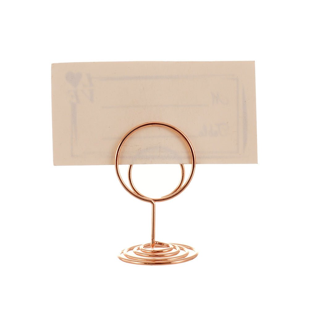 Suport metalic numere de masa si place card - ROTUND SM200106 - Green Print