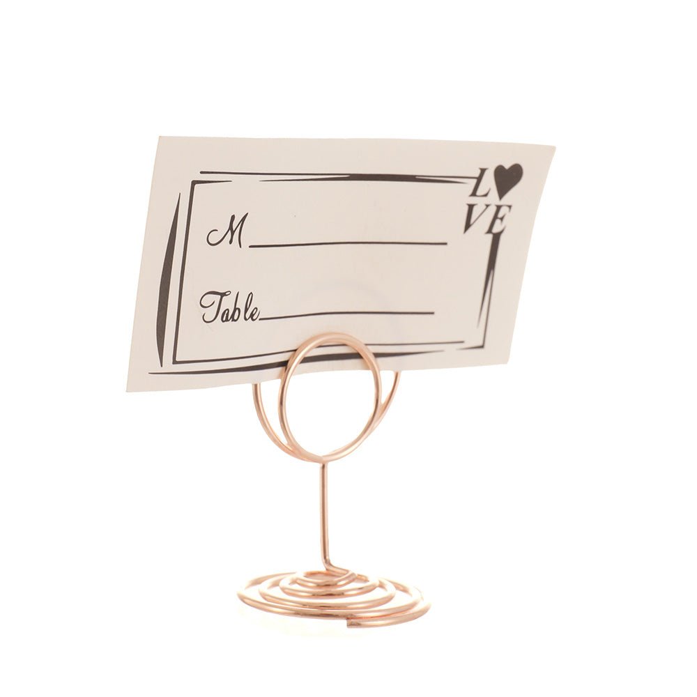 Suport metalic numere de masa si place card - ROTUND SM200106 - Green Print