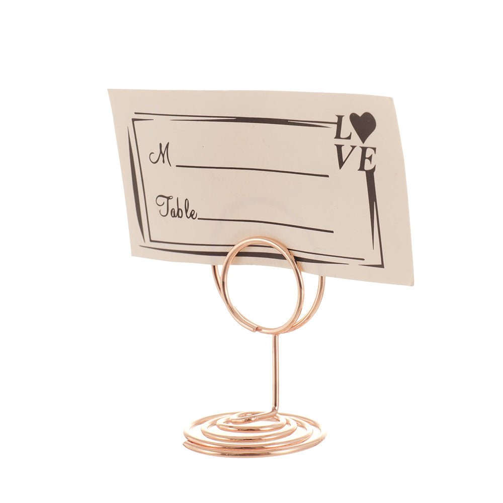 Suport metalic numere de masa si place card - ROTUND SM200106 - Green Print