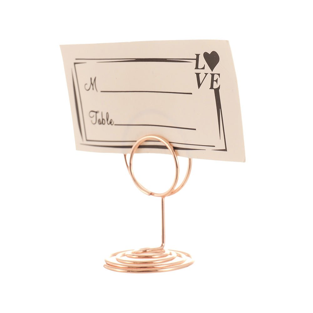 Suport metalic numere de masa si place card - ROTUND SM200106 - Green Print