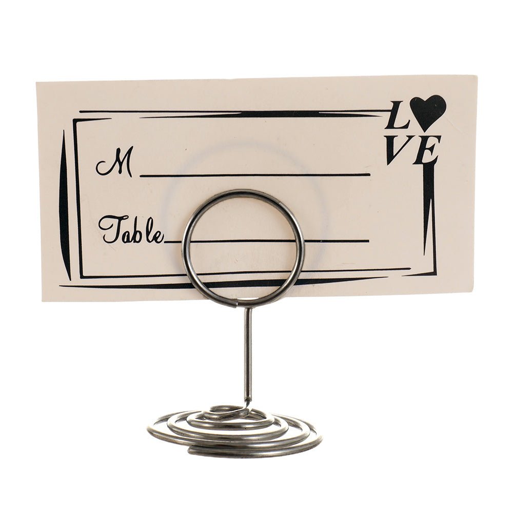 Suport metalic numere de masa si place card - ROTUND SM200103 - Green Print