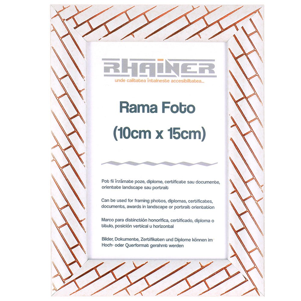 Rama foto Barrio alb+auriu rose 10x15 FP0712110 - Green Print