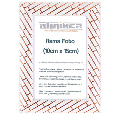 Rama foto Barrio alb+auriu rose 10x15 FP0712110 - Green Print