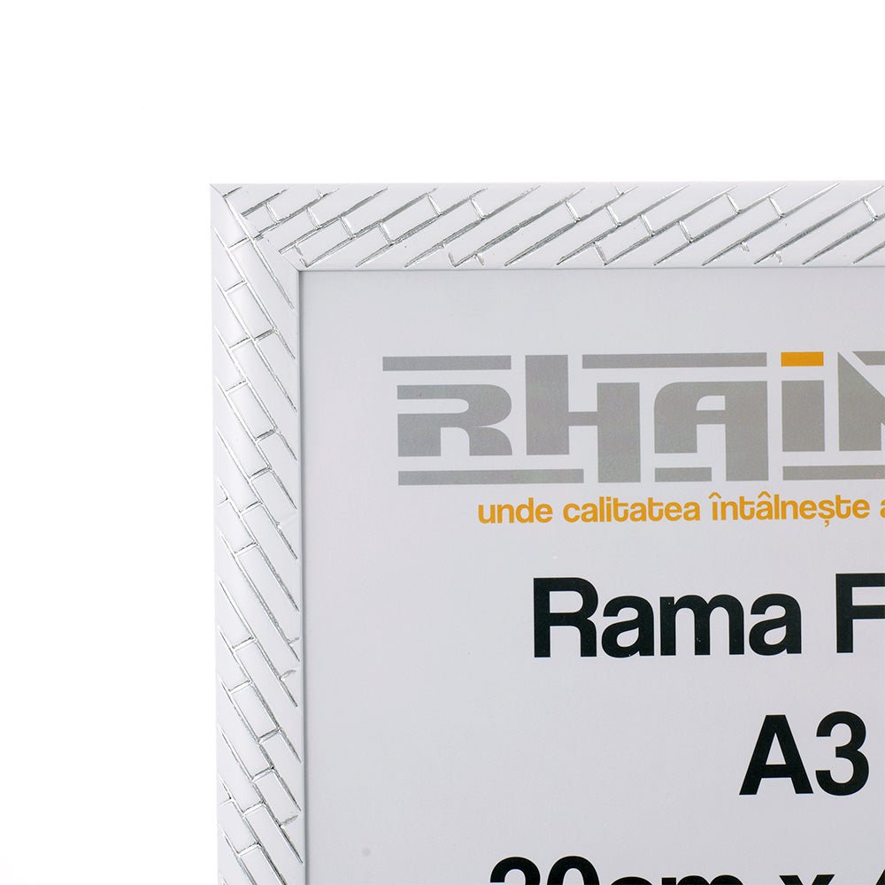 Rama foto Barrio alb+argintiu A3 FP07101A3 - Green Print