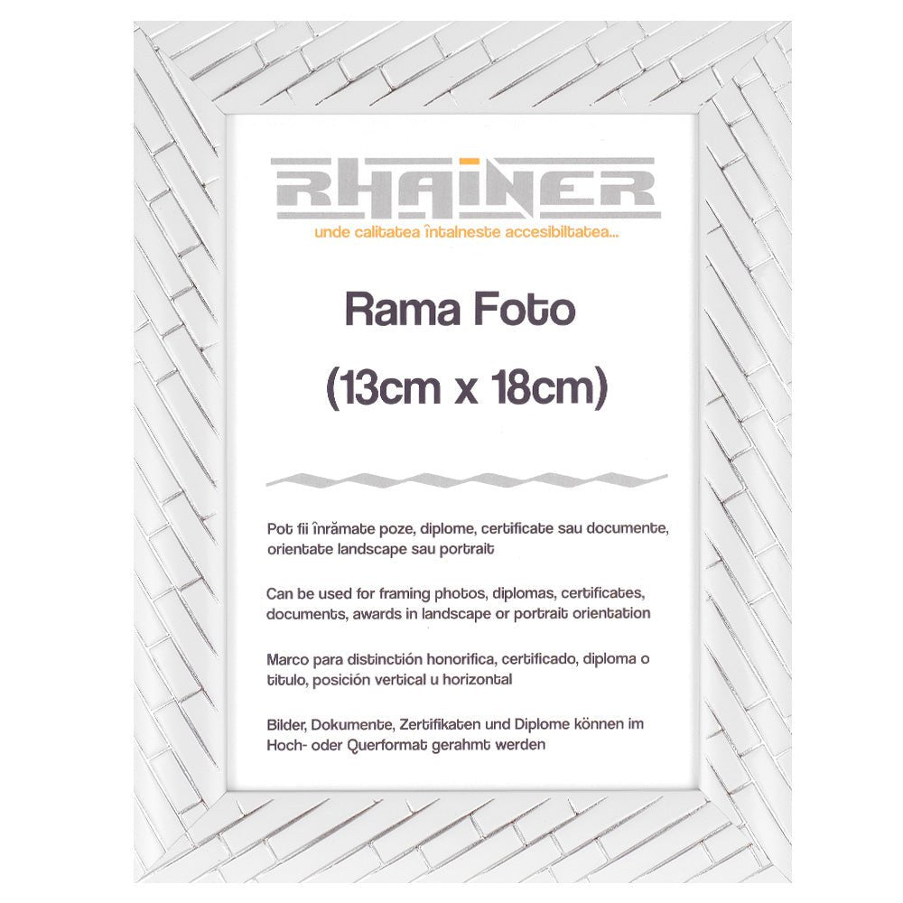 Rama foto Barrio alb+argintiu 13x18 FP0710113 - Green Print