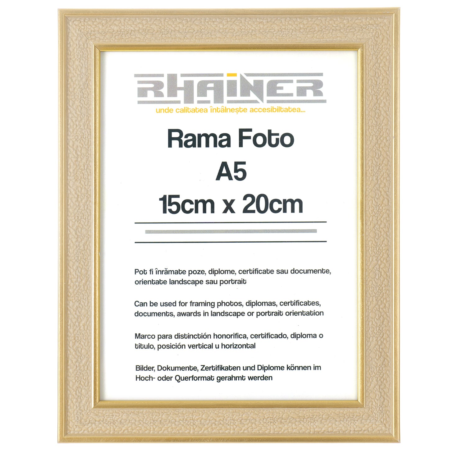 Rama foto Porto auriu A5 FP58821A5 - Green Print