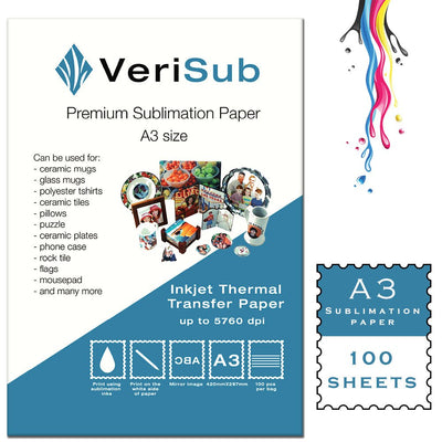 Hartie sublimare VeriSub A3 100 coli HV1-A3 - Green Print