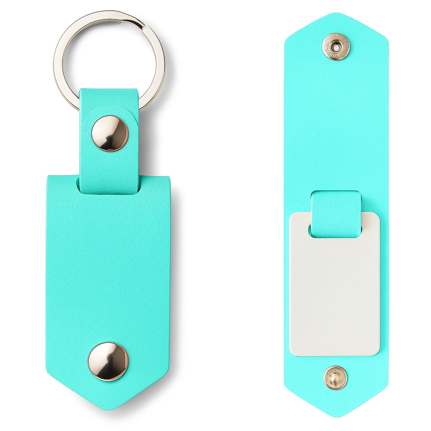 Breloc sublimabil cu husa de piele SUBLIKEY SR107415 - Green Print