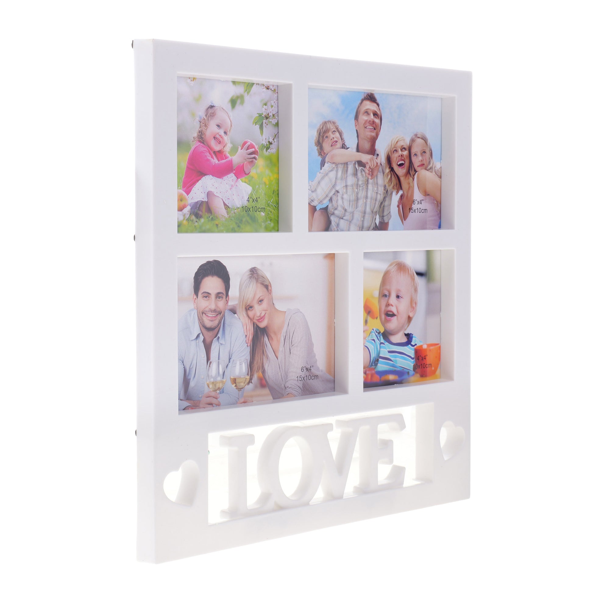 Rama foto colaj LOVE 4 poze HS762115 - Green Print