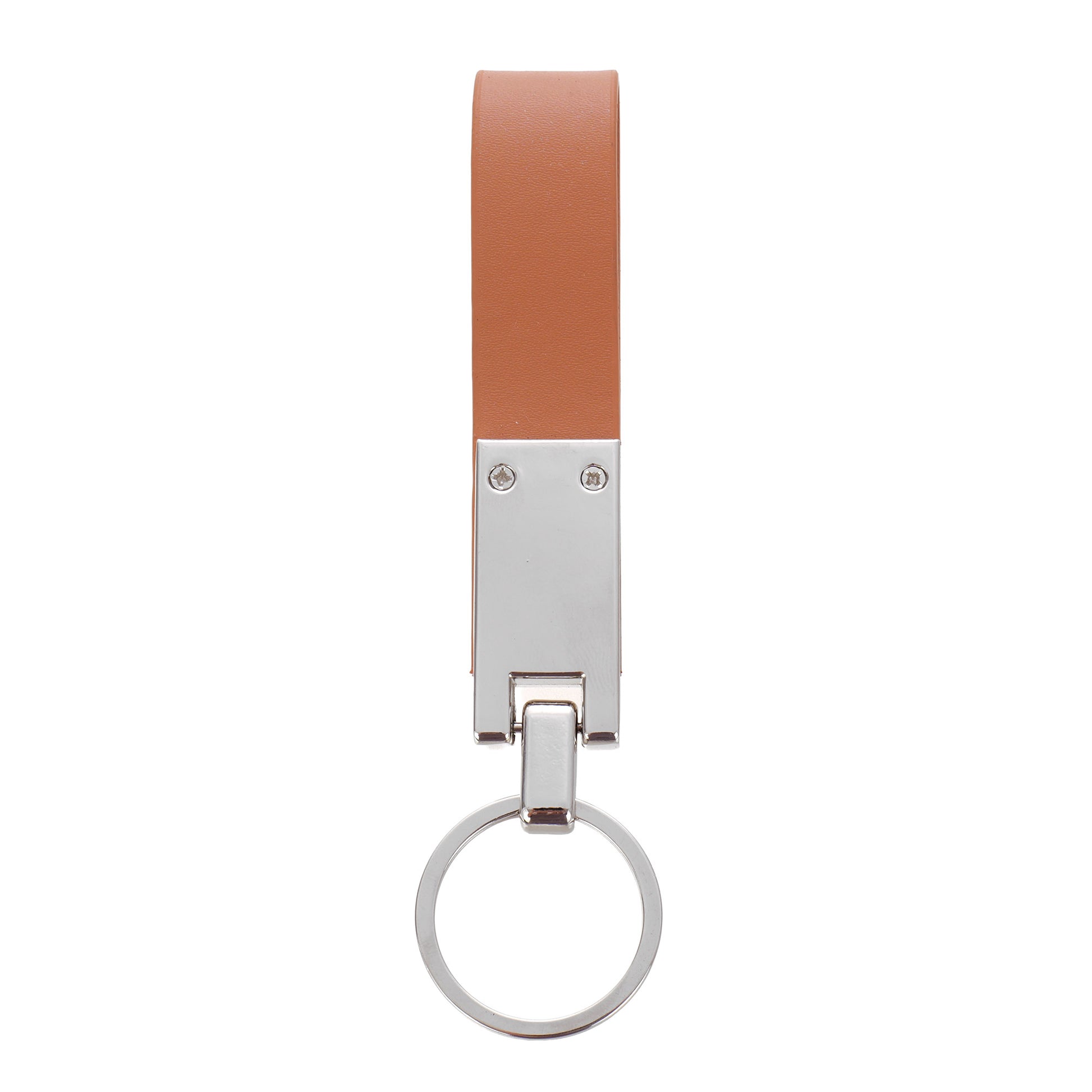Breloc din piele si metal KeyLux BR478914 - Green Print