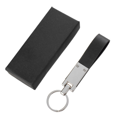 Breloc din piele si metal KeyLux BR478919 - Green Print