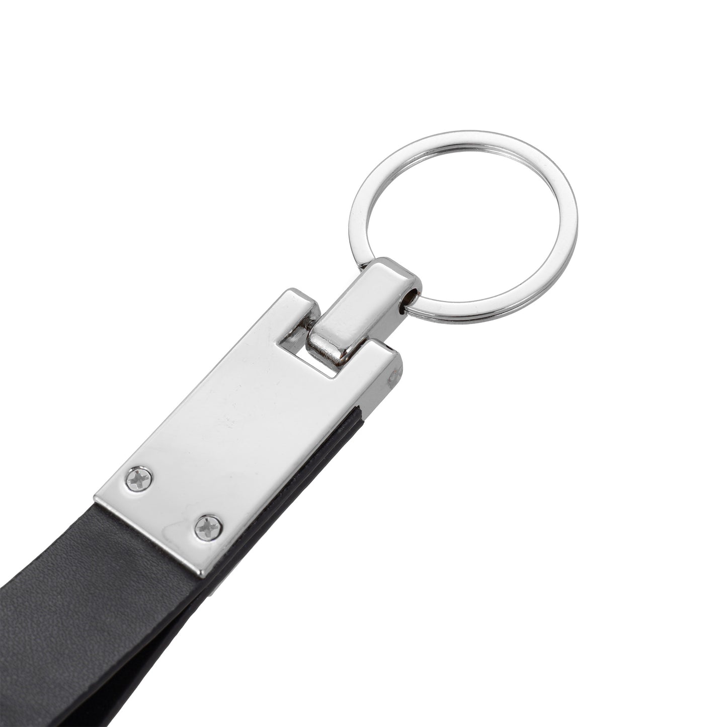 Breloc din piele si metal KeyLux BR478919 - Green Print