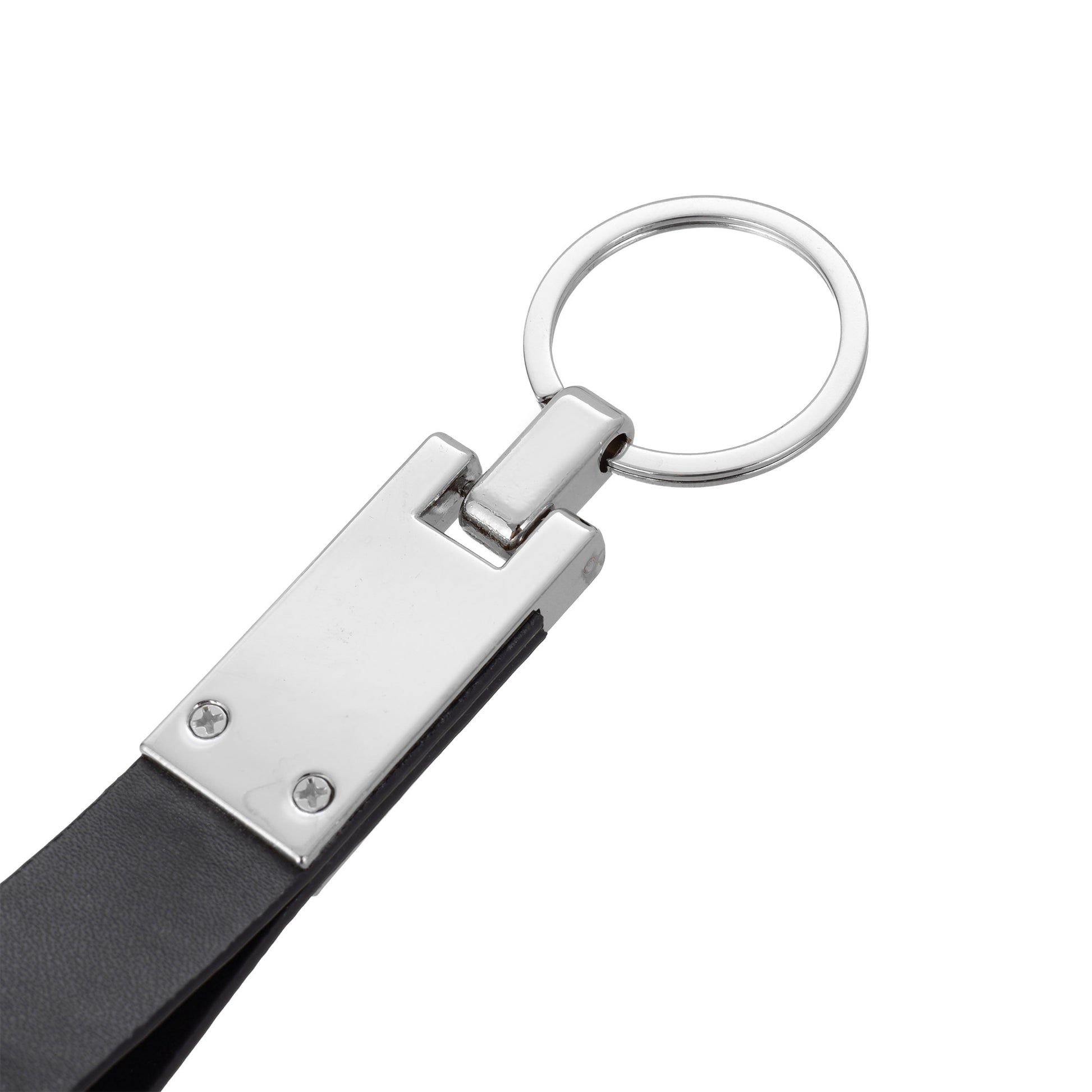 Breloc din piele si metal KeyLux BR478919 - Green Print