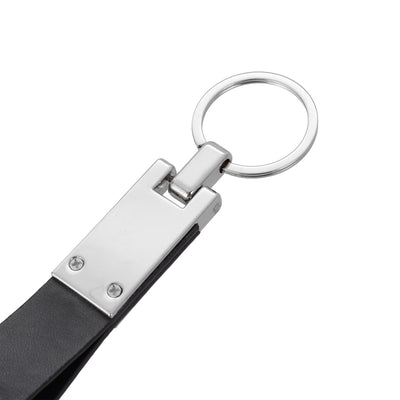 Breloc din piele si metal KeyLux BR478919 - Green Print