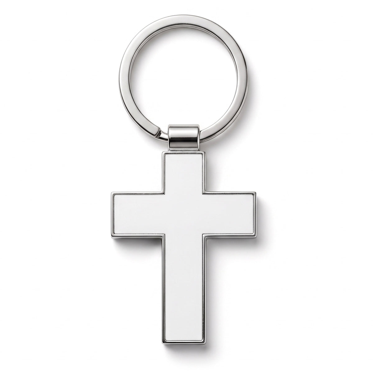 Metal cross keychain Sublimation