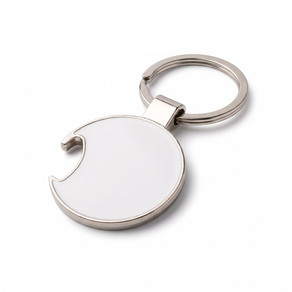 Sublimation compatible metal keychain Football Ball