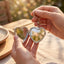 Metal pocket mirror keychain Sublimation - HEART-SHAPED