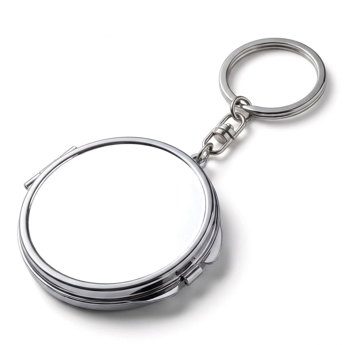 Metal pocket mirror keychain Sublimation - ROUND