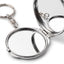 Metal pocket mirror keychain Sublimation - ROUND