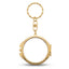 Metal pocket mirror keychain Sublimation - ROUND