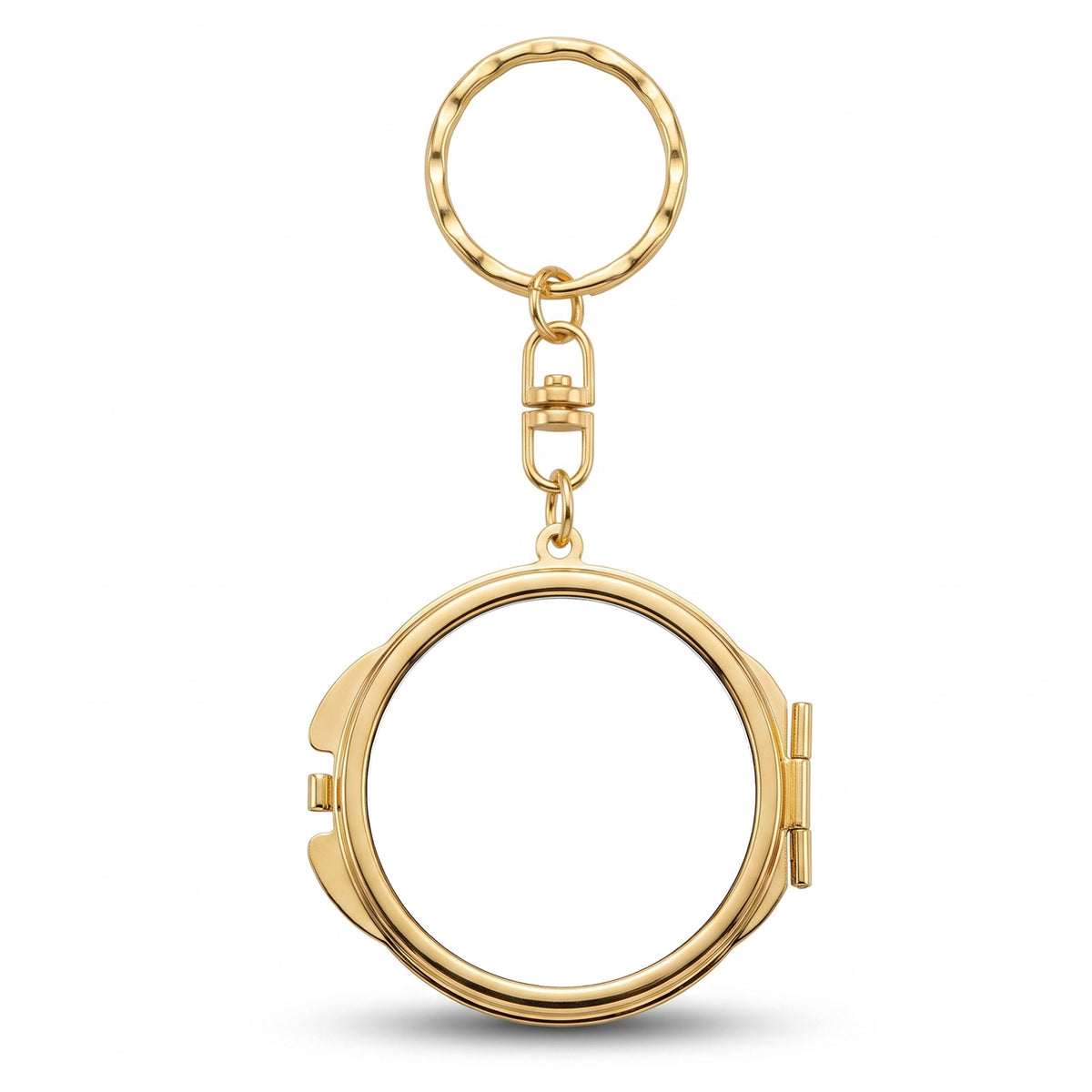 Metal pocket mirror keychain Sublimation - ROUND