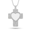Metal cross necklace with small stones - Sublimation