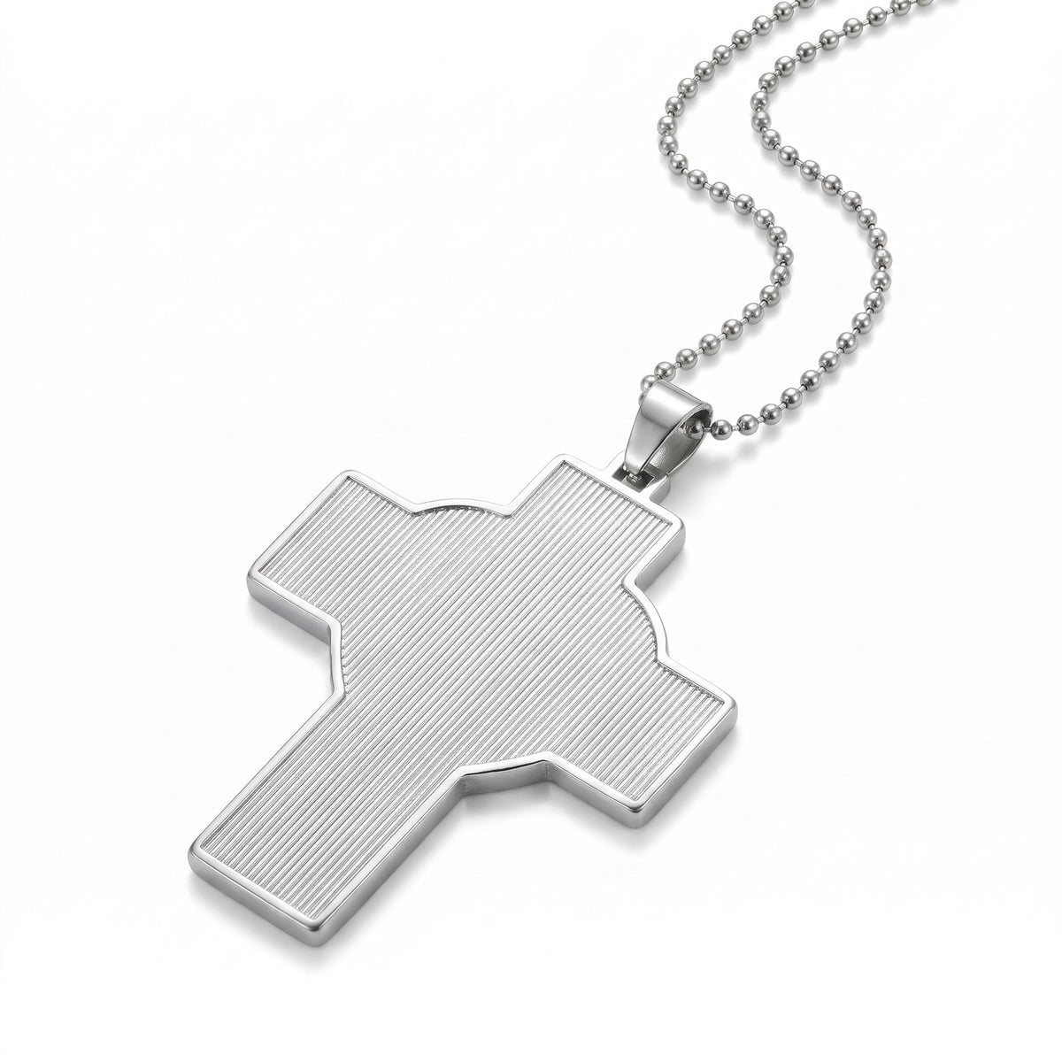 Metal cross necklace with small stones - Sublimation