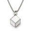 Metal necklace with 6 sublimation compatible sides in the shape of a CUBE