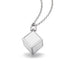 Metal necklace with 6 sublimation compatible sides in the shape of a CUBE