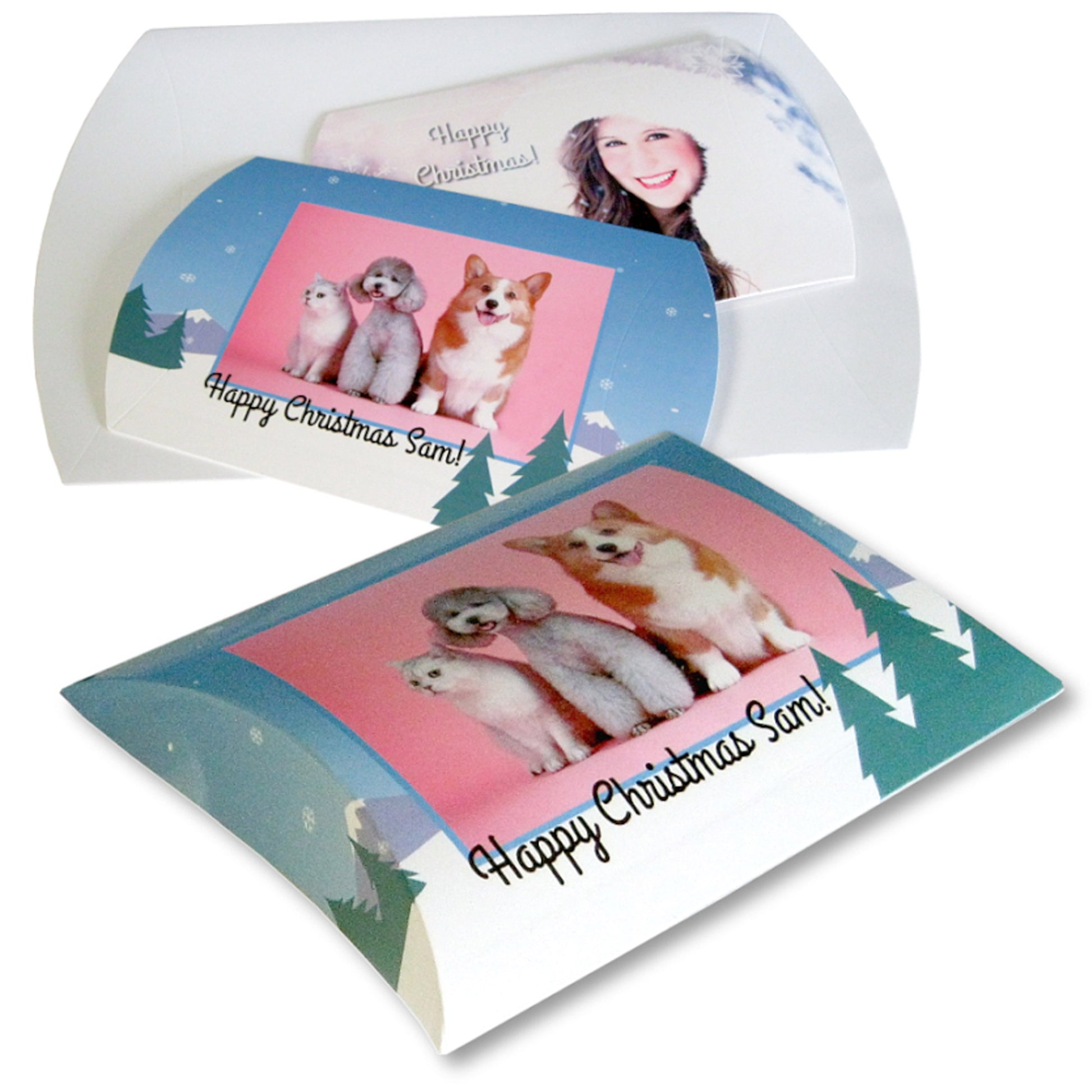 Cutie sublimabila pentru multiple utilizari tip Pillow - set 10 buc CP205588 - Green Print