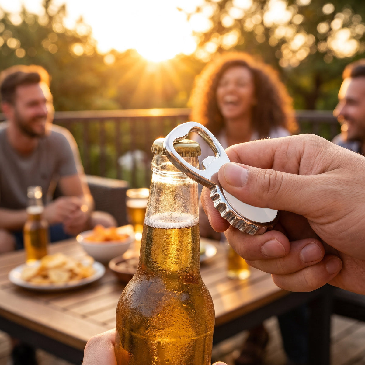 Metal bottle opener with magnet Beer Cap Sublimation Compatible