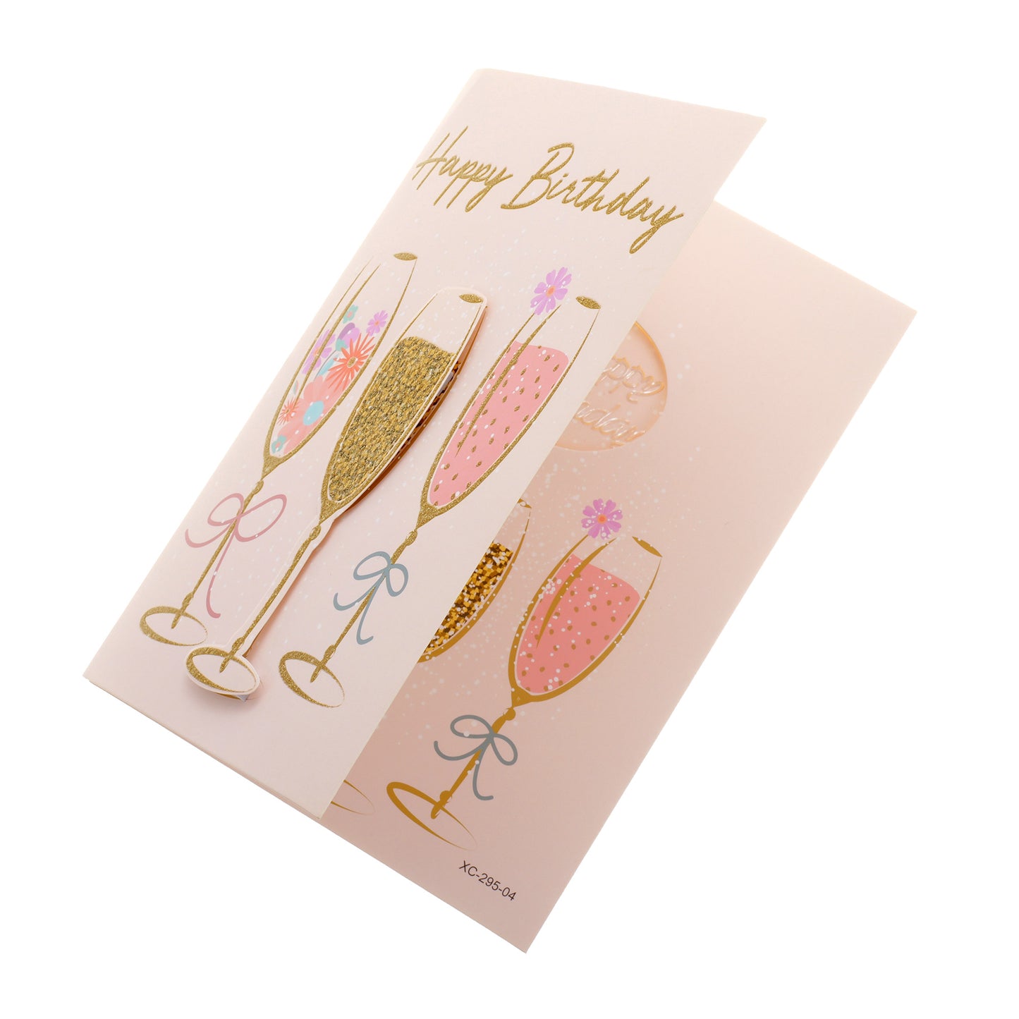 Felicitare muzicala - Happy Birthday XCC018803 - Green Print