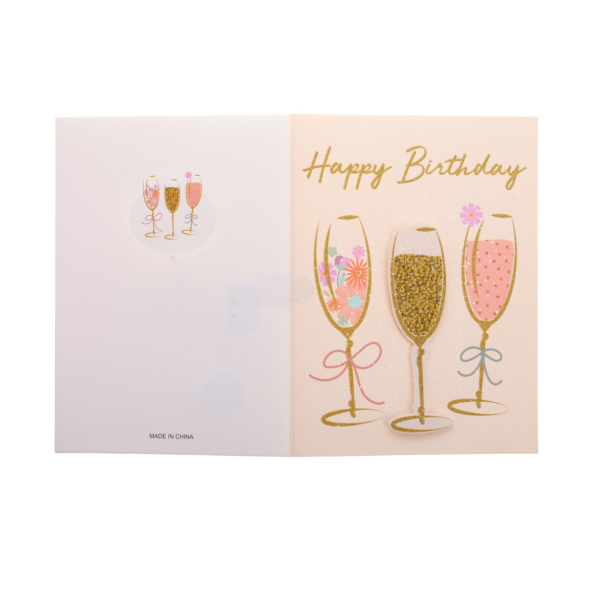 Felicitare muzicala - Happy Birthday XCC018803 - Green Print