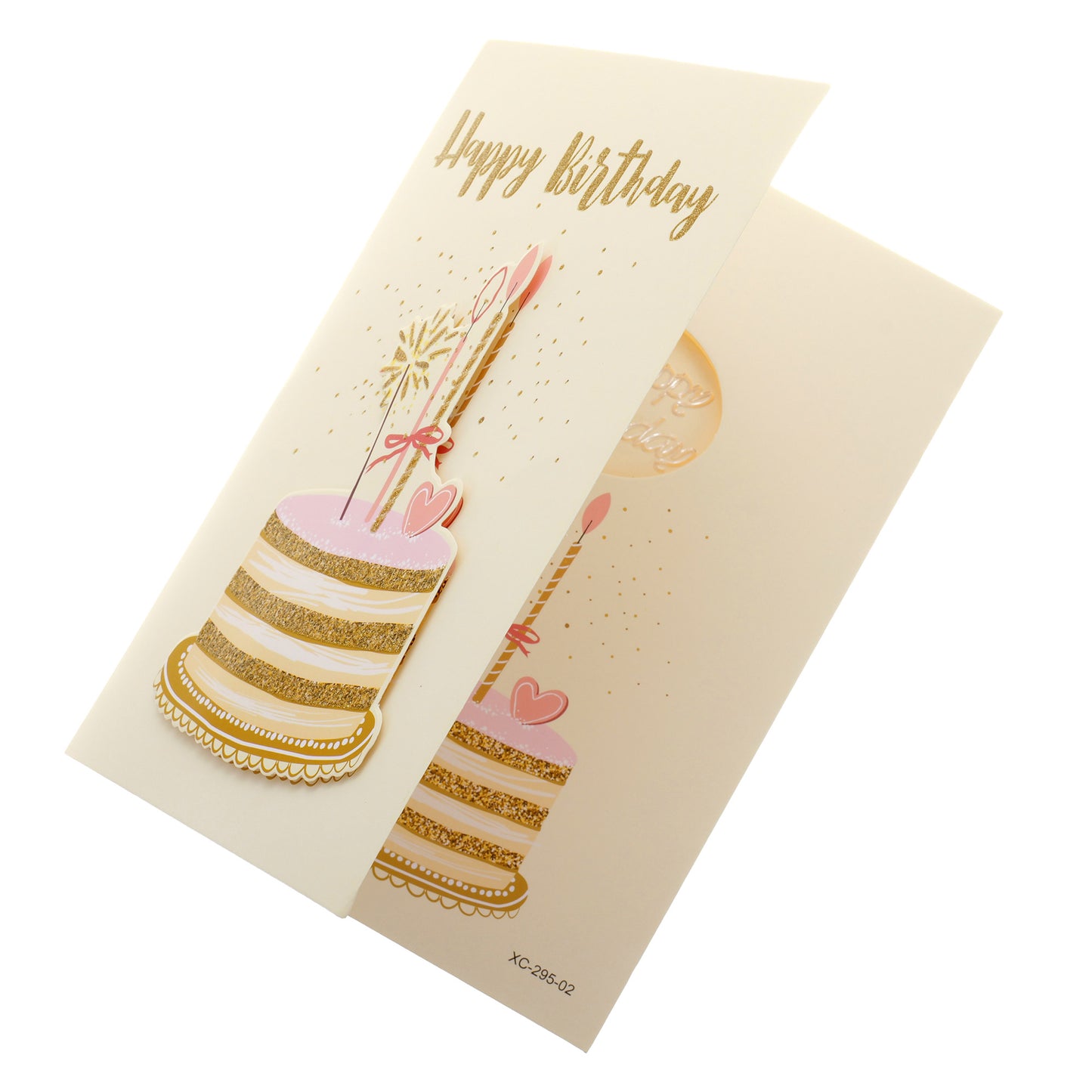 Felicitare muzicala - Happy Birthday XCC018804 - Green Print