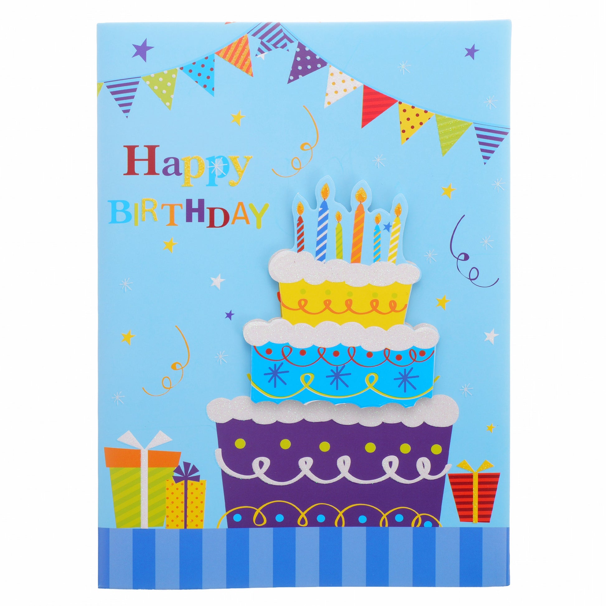 Felicitare muzicala - Happy Birthday XCC018806 - Green Print