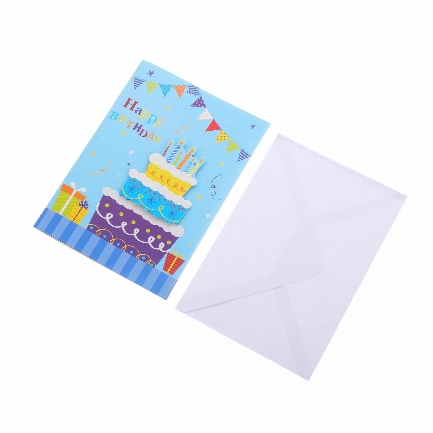 Felicitare muzicala - Happy Birthday XCC018806 - Green Print