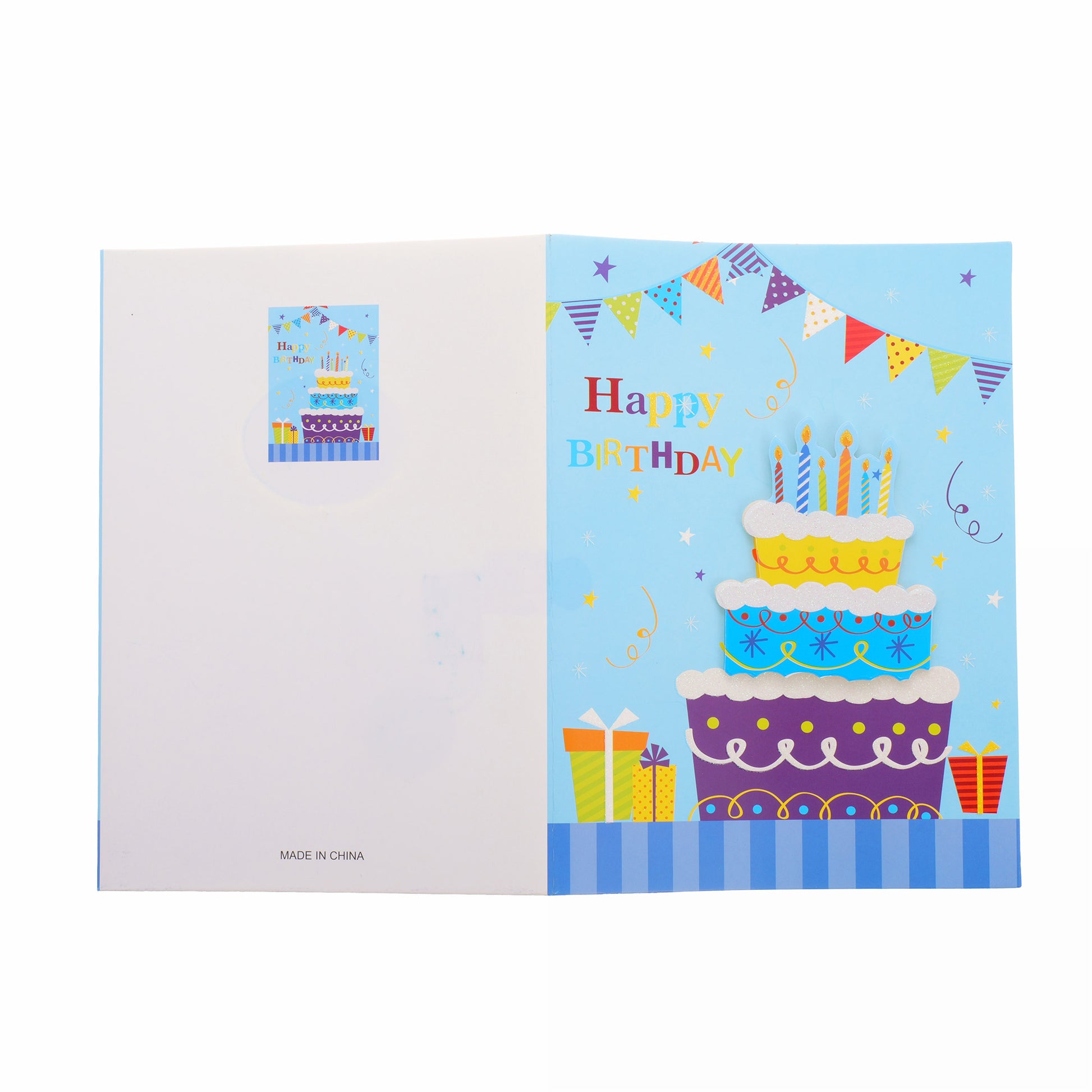 Felicitare muzicala - Happy Birthday XCC018806 - Green Print