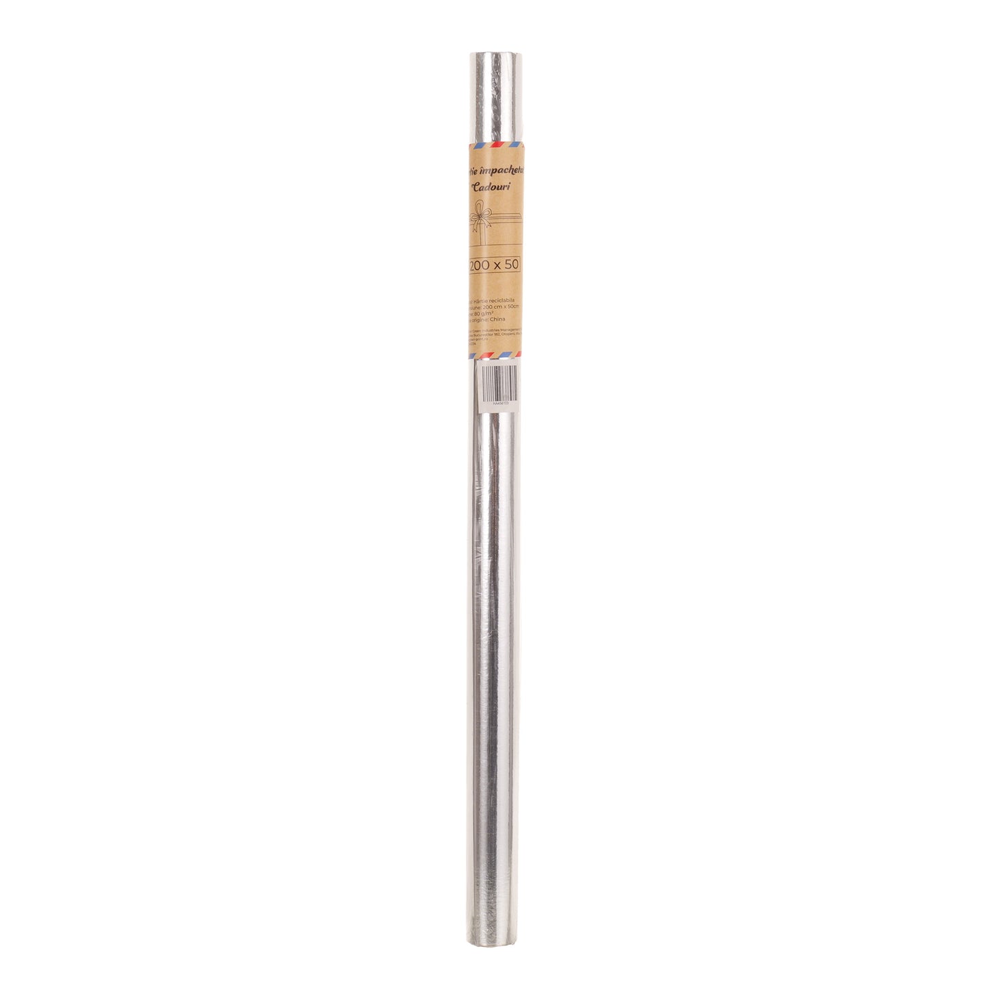 Hartie impachetat cadouri la rola 200x50 - Aspect Metalic HA456103 - Green Print