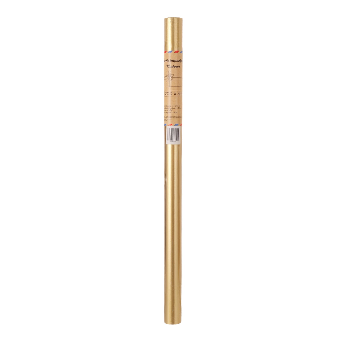 Hartie impachetat cadouri la rola 200x50 - Aspect Metalic HA456102 - Green Print