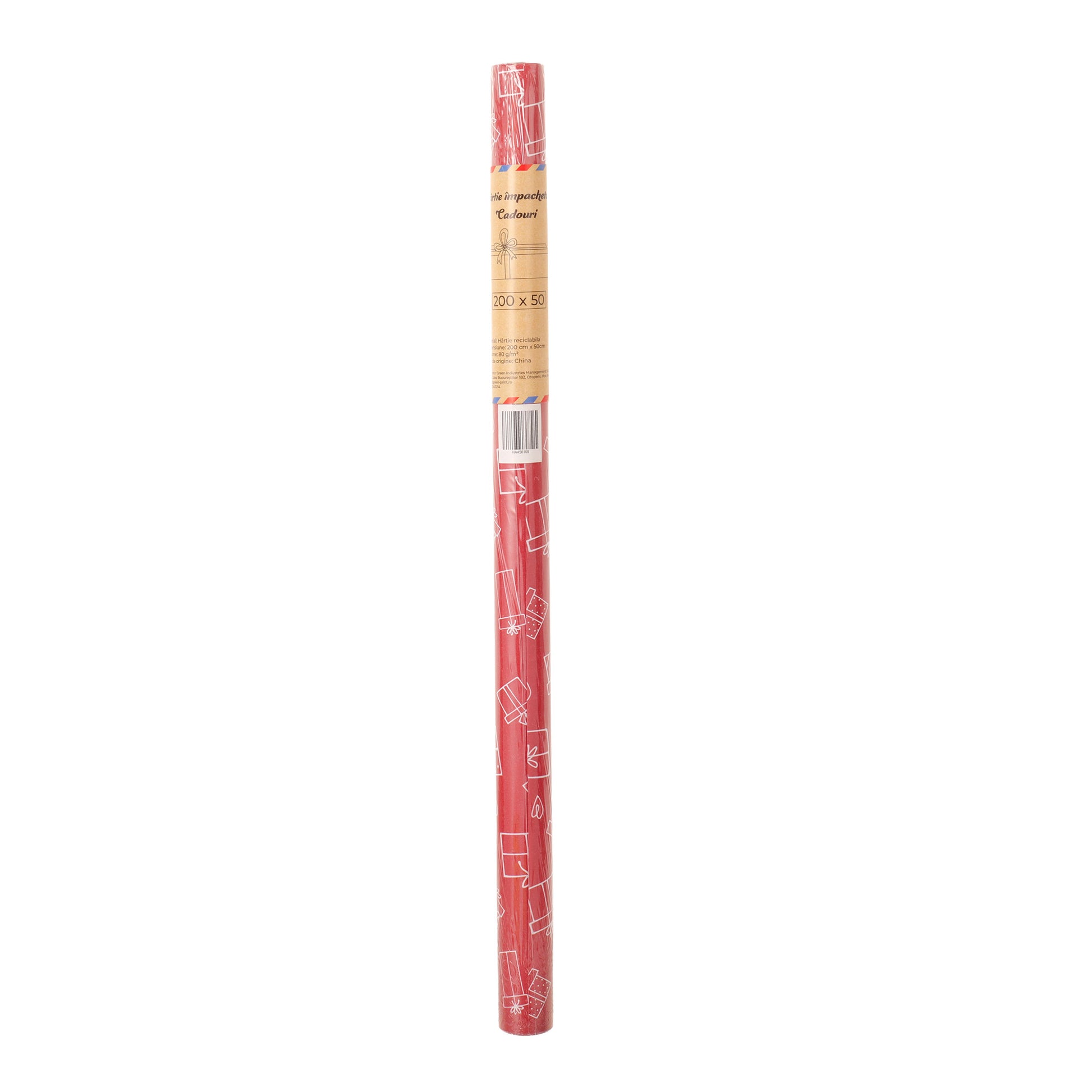 Hartie impachetat cadouri la rola 200x50 - Craciun HA456109 - Green Print