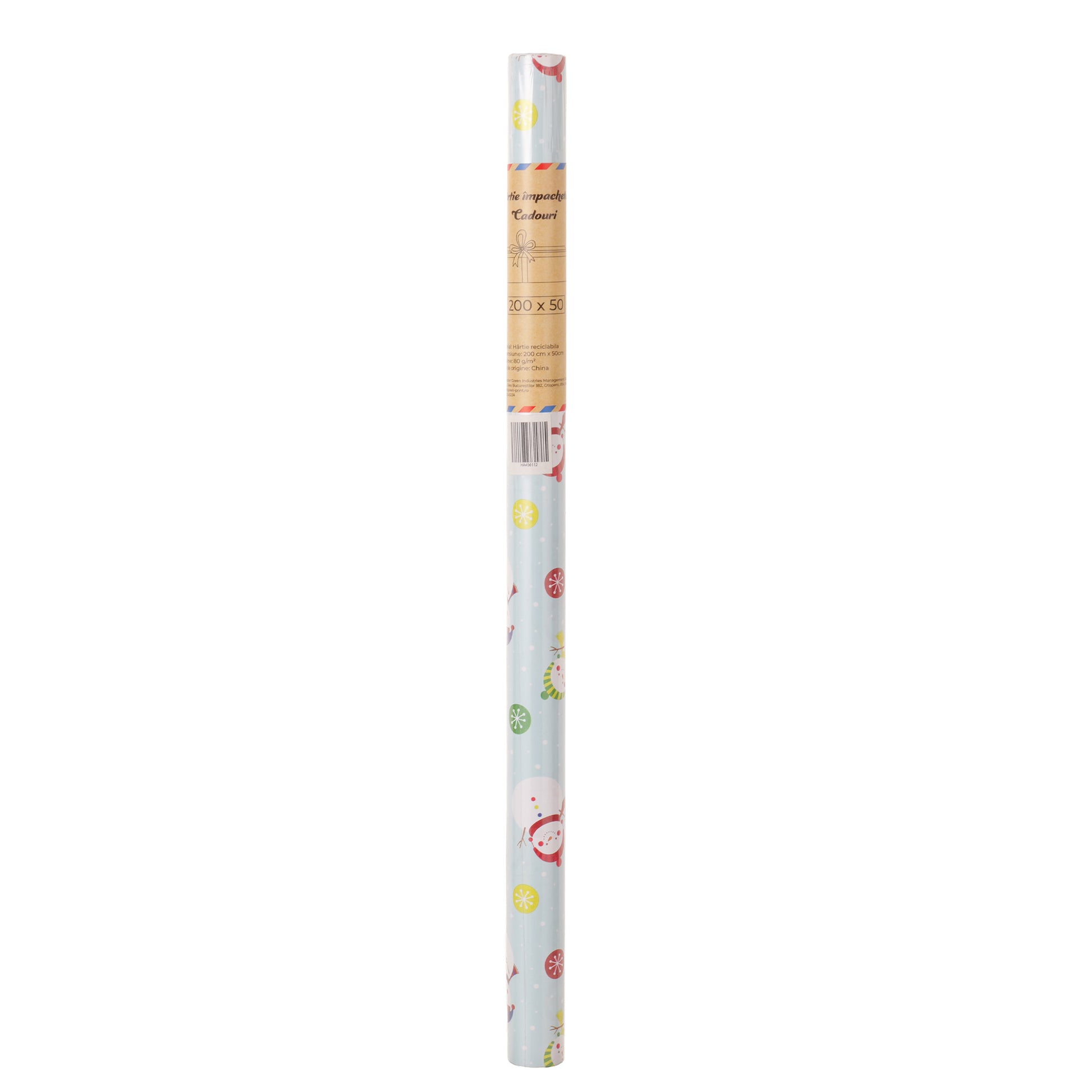 Hartie impachetat cadouri la rola 200x50 - Craciun HA456112 - Green Print