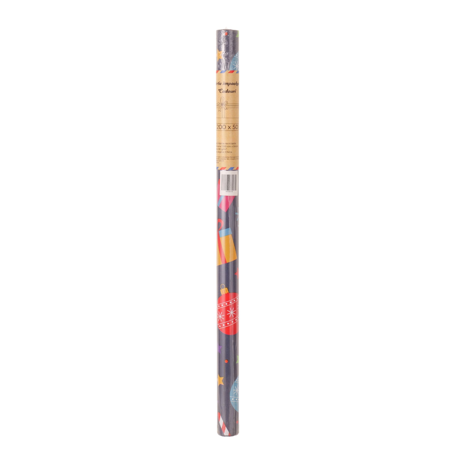 Hartie impachetat cadouri la rola 200x50 - Craciun HA456119 - Green Print