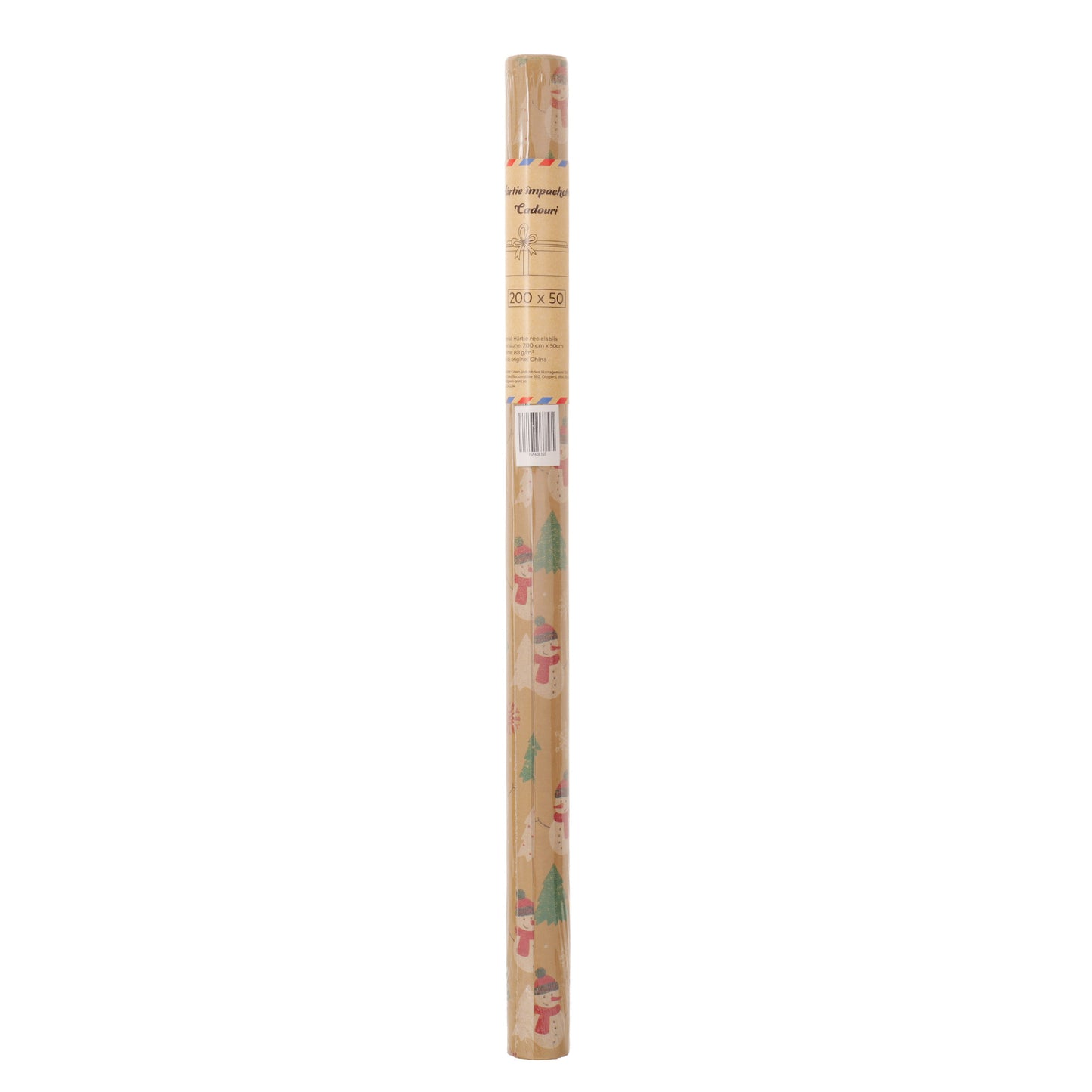 Hartie impachetat cadouri la rola 200x50 - Craciun HA456105 - Green Print