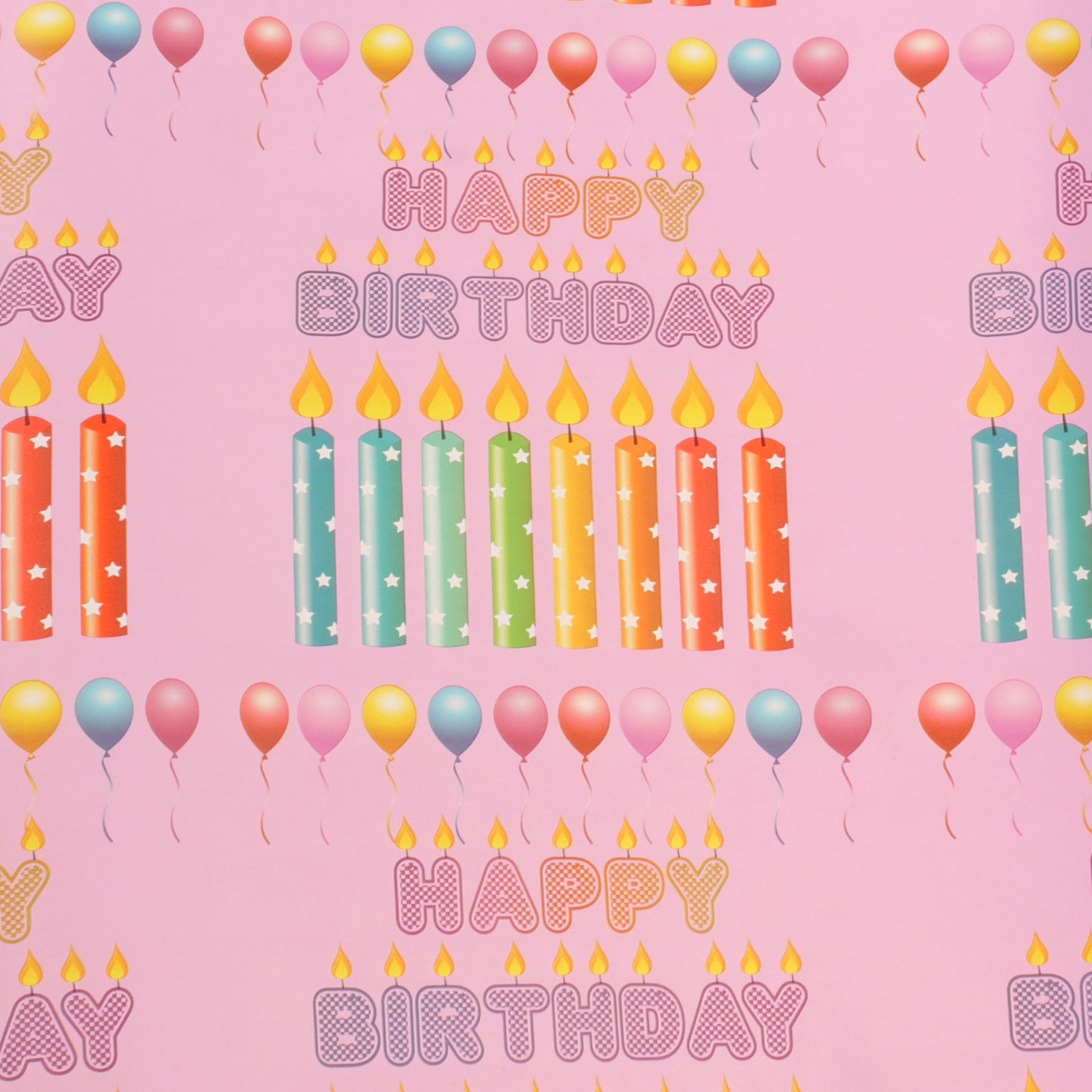 Hartie impachetat cadouri la rola 200x50 - Happy Birthday HA456121 - Green Print